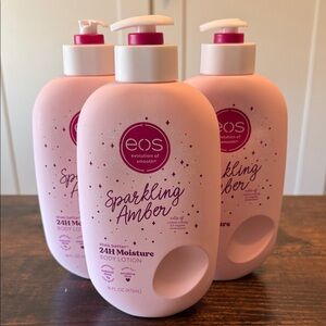 EOS Sparkling Amber Pink Body Lotion Trio